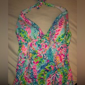 Lilly Pulitzer halter bikini top. Size 10. Never worn!